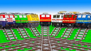 【踏切アニメ】あぶない電車 9 TRAIN 🚦 Fumikiri 3D Railroad Crossing Animation #1