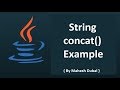 String concat Example