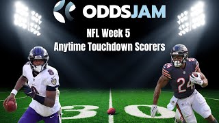 NFL Week 5 Anytime Touchdown Scorers | Betting Picks and Predictions