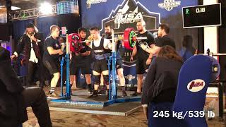 USAPL Raw Nationals 2018- Winson Tom 1515 @ 182 lb (687.5 kg @82.5 kg)
