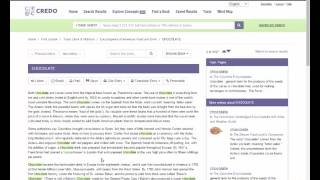 Doing background research with Credo Reference