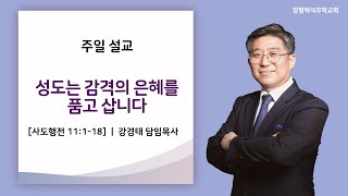 [양평백석무학교회]성도는 감격의 은혜를 품고 삽니다| 주일설교 |강경태 담임목사 | 20210307