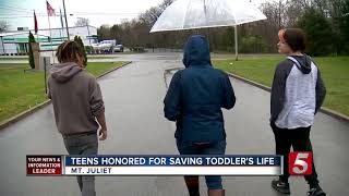 Mt. Juliet Teens Honored For Saving Toddler’s Life