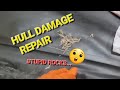 Hull/Floor Damage Repair On An Inflatable Boat - DIY - Zodiac Mark 2 Futura