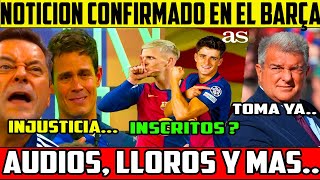 💥EXPLOTO TODO, NOTICION CONFIRMADO EN EL BARÇA, OLMO LISTO? AUDIOS, LLOROS Y...Futbol Hoy 💣