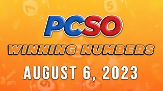 P81M Jackpot Ultra  Lotto 6/58, 2D, 3D, and Superlotto 6/49 | August 6, 2023