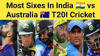 Most Sixes In India vs Australia T20I Cricket 🏏 Top 10 Batsman 🔥 #shorts #viratkohli #rohitsharma