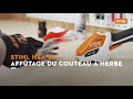 HSA 26 STIHL : Affutage de la lame  Coupe herbe &  Taille Haie