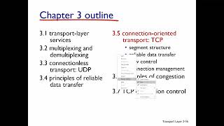 Connection Oriented Transport TCP - W13 01 Ch03