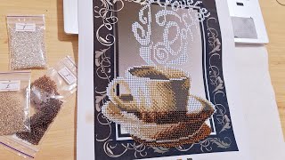 Flosstube 272 Beaded Cross Stitch With Me: Coffee Cup - All About Embroidery UA