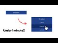 Create Dropdown Button for any Menu using pure CSS