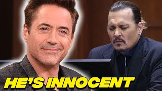 Robert Downey Jr. Saves Johnny Depp Against Amber Heard In Court!