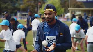 Team Sri Lanka at the ICC Cricket4Good Clinic | ICC Men's T20 World Cup 2022