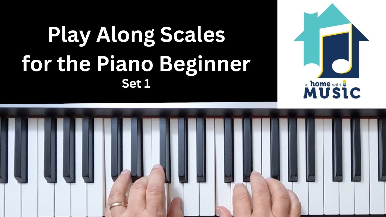 Play-Along Piano Scales Exercises For Beginners - Major Scales - Set 1 ...