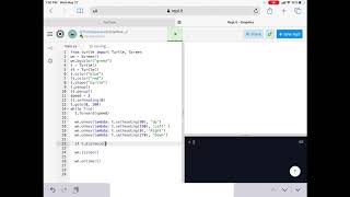 Python Turtle Graphics- If Distance Statements