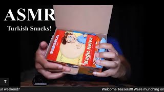 ASMR Mukbang  Eating and Unboxing Turkish Food (Snacks)! (Real Eating Sound)