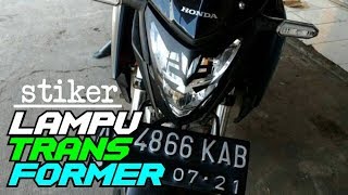 VARIASI STIKER LAMPU TRANSFORMER