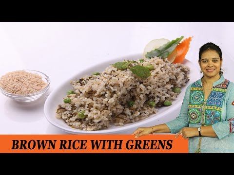 BROWN RICE WITH GREENS - Mrs Vahchef BROWN RICE WITH GREENS - Mrs Vahchef