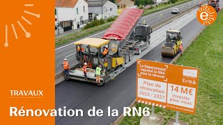 Le Département poursuit les travaux de la RN6