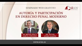 Seminario Web: Autoría y Participación en Derecho Penal