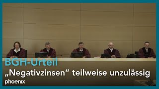 BGH-Urteil: „Negativzinsen“ teilweise unzulässig