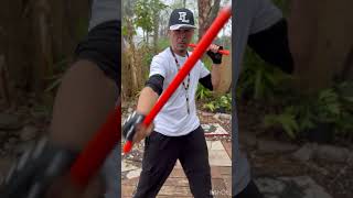Sinawali | Redonda 10 Strike variation | Filipino Martial Arts weapons Technique #redonda #eskrima