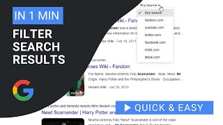 Google Search Tip: Filter Search Results