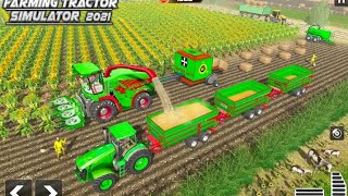 Tractor Farming Driver: Village Simulator 2022 - Forage Plow Farm Harvester - Android Gameplay