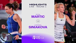 Petra Martic vs. Katerina Siniakova | 2024 Linz Round 1 | WTA Match Highlights