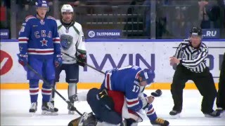 KHL Fight: Ilya Kovalcuk VS Evgeny Orlov full incident