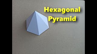 How to make a Hexagonal Pyramid out of paper