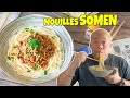 Nouilles somen à la viande hachée - Le riz Jaune