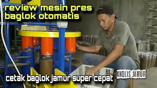 MESIN PRES BAGLOK OTOMATIS||MESIN CETAK BAGLOK JAMUR