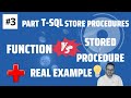 Difference between StoreProcedure vs Function - case #SQL #TSQL# function #PROC (beginner friendly) 