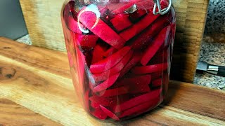 Homemade Turnip and Beet Pickles Recipe - Shawarma Pickles!