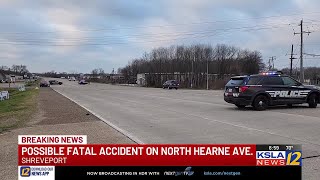 Shreveport Police, coroner at the scene of major accident