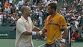 Andre Agassi vs Patrick Rafter 2001 Miami SF Highlights