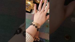 How to make a Button Bracelet! ✨🪡 #diyjewelry #crafts #buttonbracelet #sewing #tutorial