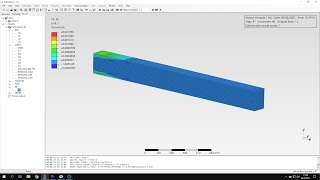 PrePoMax (CalculiX FEA) - Tutorial 9 - Elasto-plastic bending of a beam