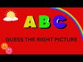 Learn Alphabets with guess the Picture game  | KiddosWorldTV | kidsminicinema