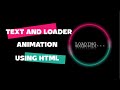 Color Changing Loader | Text Typing Animation Using HTML & CSS | CSS Animation Effect