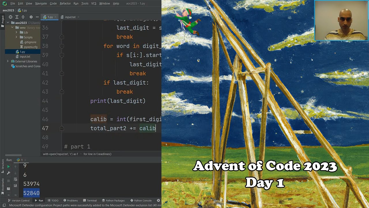 Advent Of Code 2023 Python Day 1 Youtube
