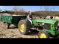 Acres of almond trees provide free firewood but also slows the restoration of the old farmhouse