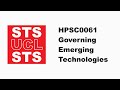 HPSC0061 - Governing Emerging Technologies