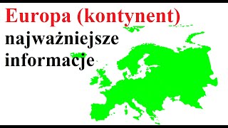 EUROPA (kontynent) - najważniejsze informacje i ciekawostki