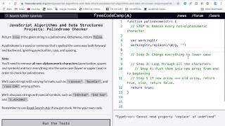 JavaScript Coding Challenge #4 | Palindrome Checker
