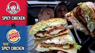Wendy's Spicy Chicken Sandwich vs. Burger King's Spicy Crispy Chicken Sandwich