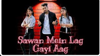 Sawan mein lag gayi aag |  Dance Video | Choreography by Suraj Singh ft. Priyanka,Shiwani