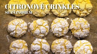 Citronové crinkles recept | Snadné a lahodné domácí crinkles | Měkké citronové crinkles se zázvorem