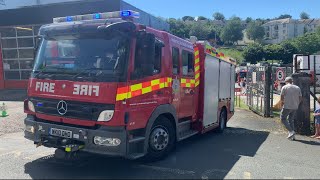 RESCUE TENDER! Double Turnout from Bodmin Fire Station | Cornwall FRS